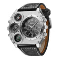 Oulm Men Watches Military Watches Men Two Time Zones Quartz Sports Watches Compass Thermometer Decoration relogio masculino W210509 - Tuzzut.com Qatar Online Shopping