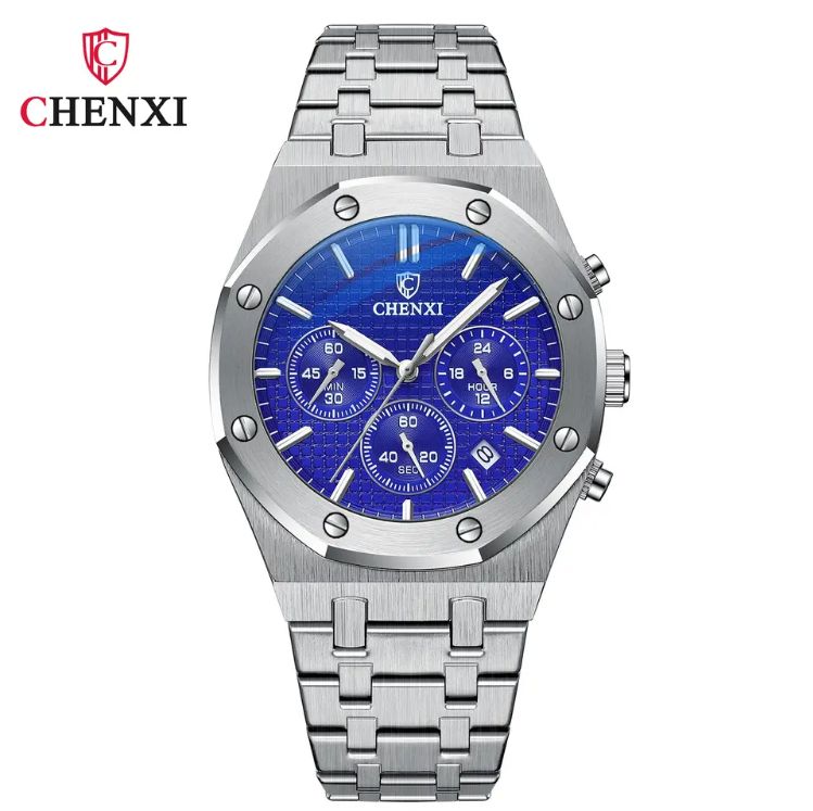 CHENXI 948 Fashion Business Top Luxury Brand Quartz Watch Men Stainless Steel Waterproof Wristwatch Relogio Masculino W31254 - Tuzzut.com Qatar Online Shopping