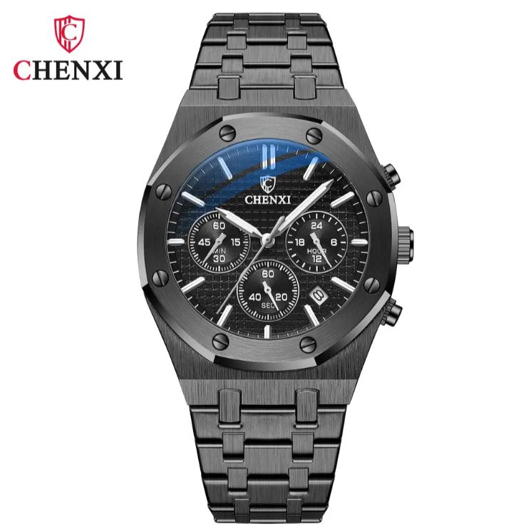 CHENXI 948 Fashion Business Top Luxury Brand Quartz Watch Men Stainless Steel Waterproof Wristwatch Relogio Masculino W31254 - Tuzzut.com Qatar Online Shopping