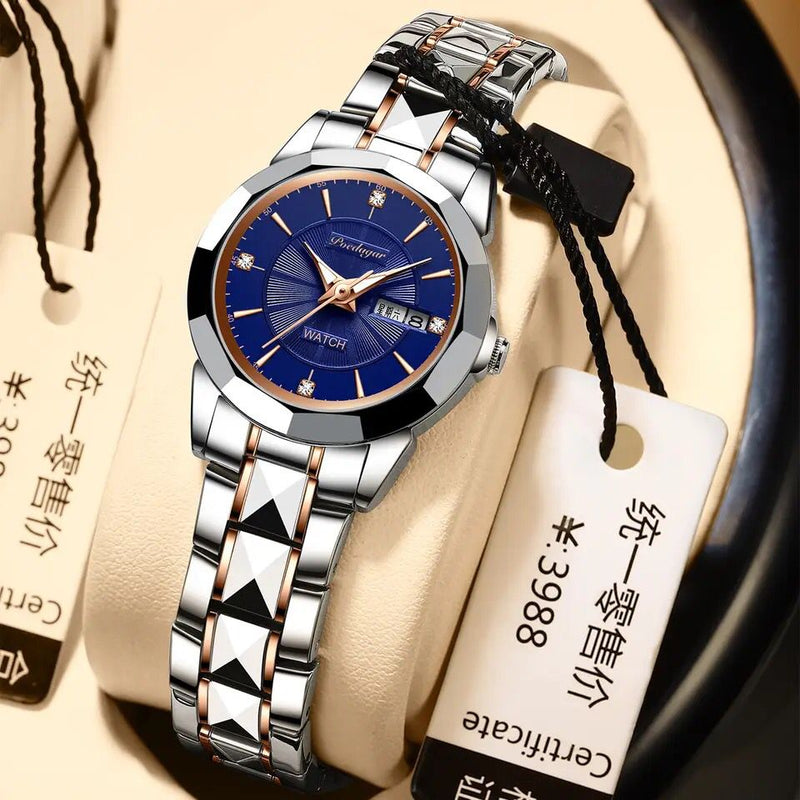 Baidaga imported new waterproof luminous double calendar women's watch seiko 5 automatic japan grand seiko men watch luxury W87950 - Tuzzut.com Qatar Online Shopping