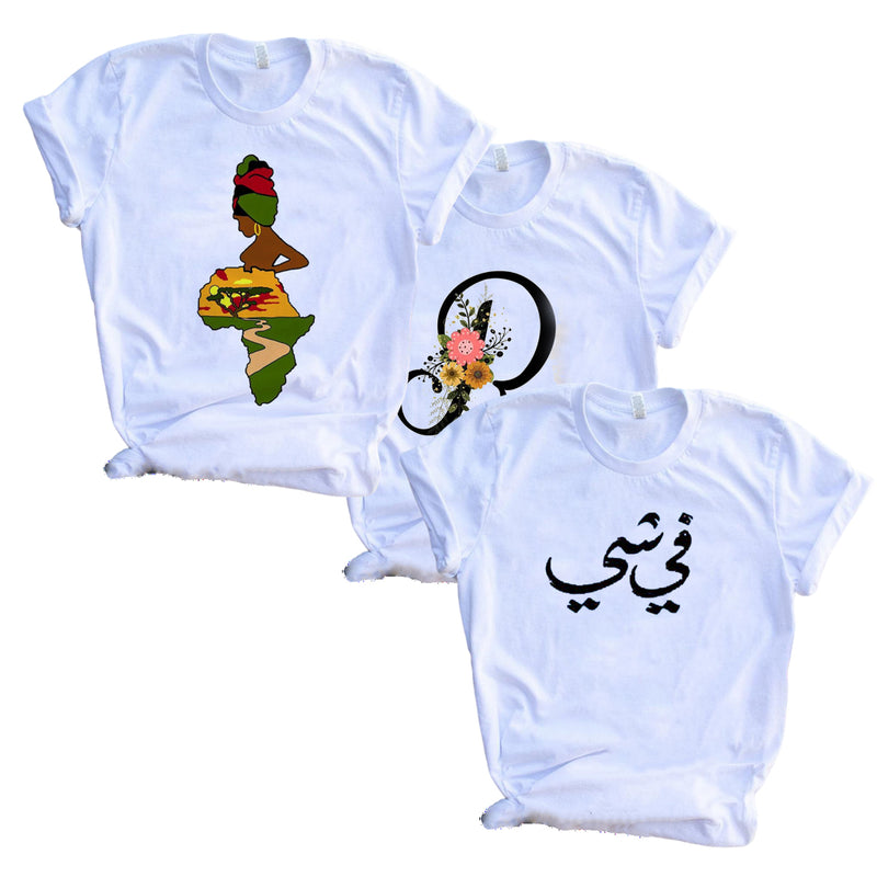 3 Pcs Women's Fashion T-Shirt S4528744 - Tuzzut.com Qatar Online Shopping