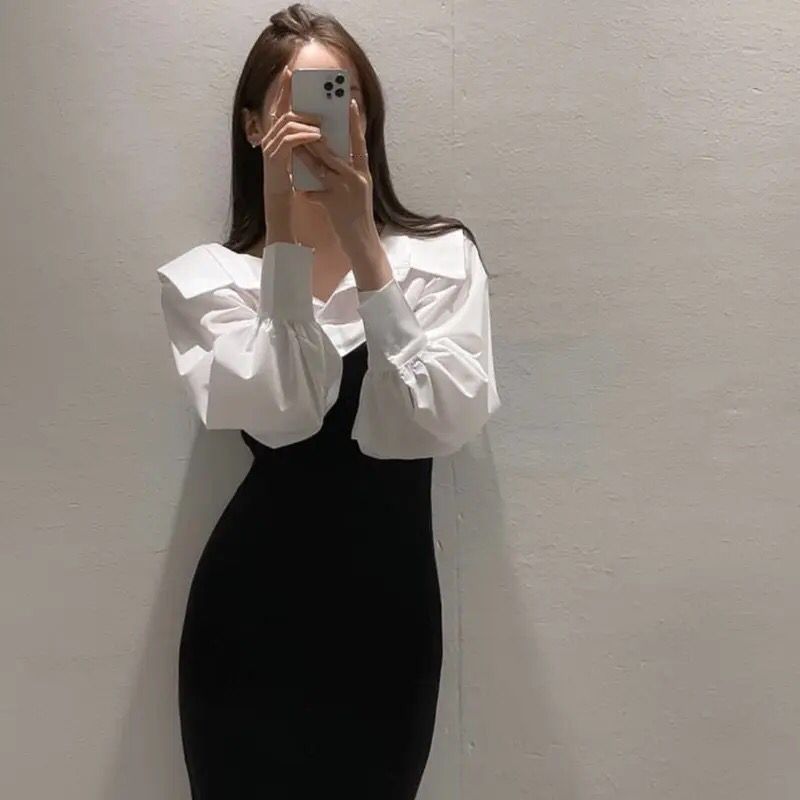 Women's Fashion Turn-down Collar Top & Shorts With Robe S4620181 - Tuzzut.com Qatar Online Shopping