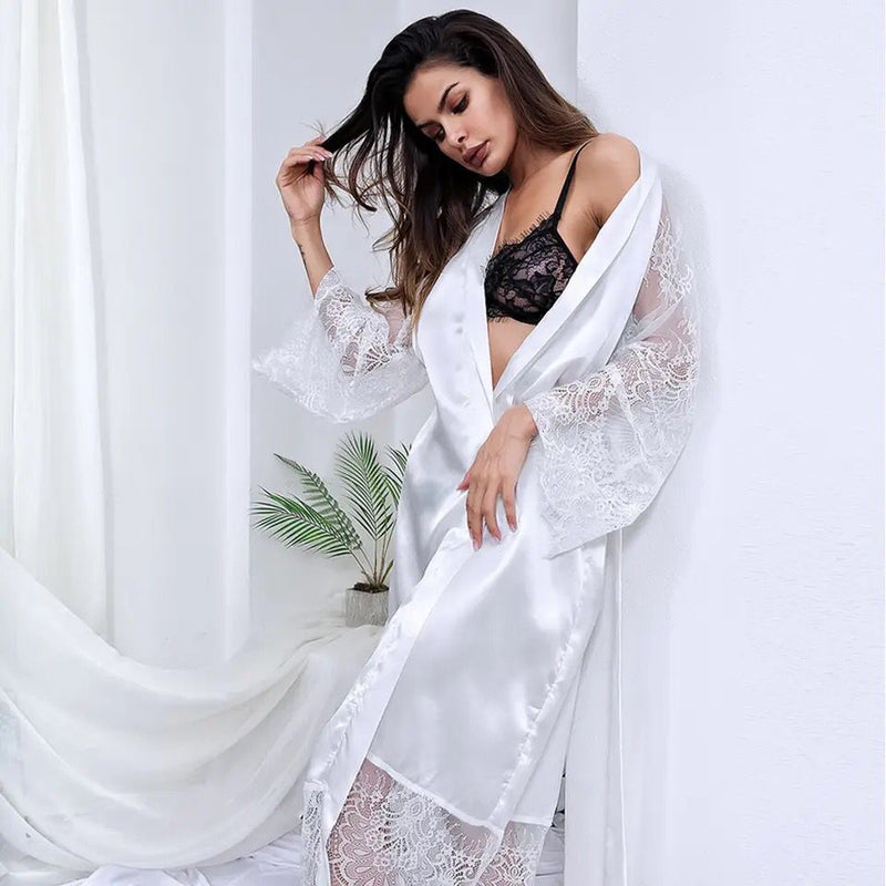 Ladies Bathrobe Pajamas Nightgown Ladies Pajamas Bridal Dress X4553231 - Tuzzut.com Qatar Online Shopping