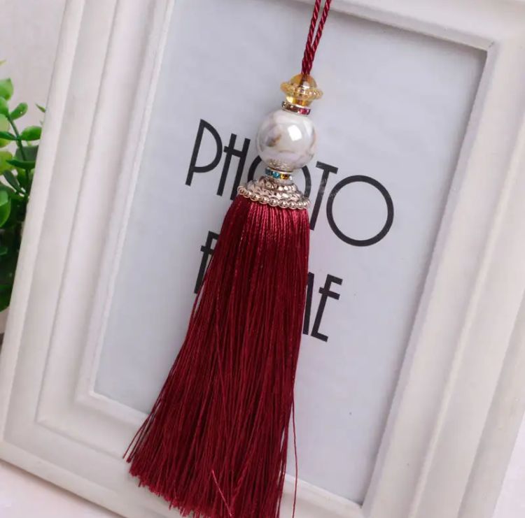 1Pc Small Tassel Fringe Trim Craft Tassels Curtain Hanging Pendant DIY Room Accessories Key Tassel Wedding Jewelry Accessories S3687652 - Tuzzut.com Qatar Online Shopping