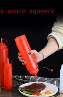 1 Pc Condiment Squeeze Bottles For Ketchup Mustard Mayo Hot Sauces Olive Oil Bottles Kitchen Gadget S4574234 - Tuzzut.com Qatar Online Shopping