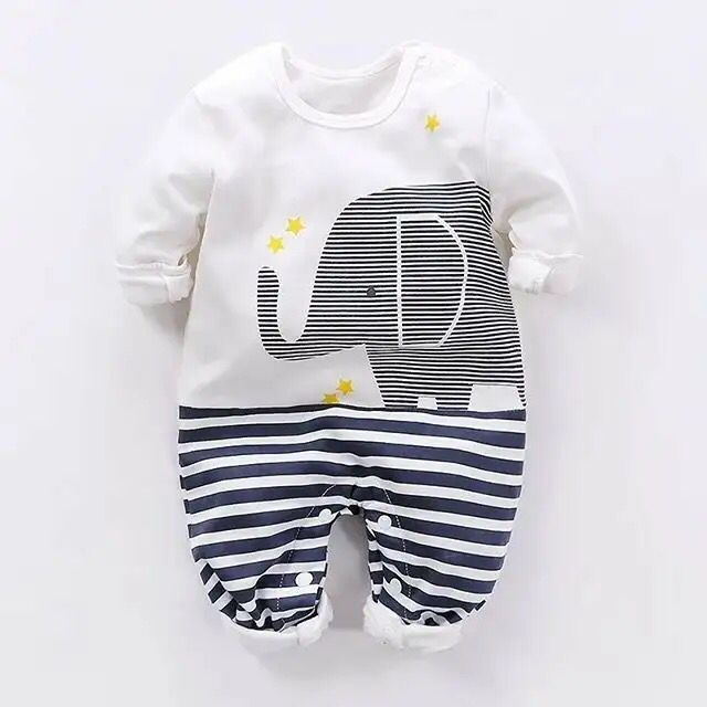 Baby Hooded Rompers Winter Boy Girl Clothes Newborn Thick Cotton Outfit Newborn Jumpsuit Children Costume toddler romper X4203511 - Tuzzut.com Qatar Online Shopping