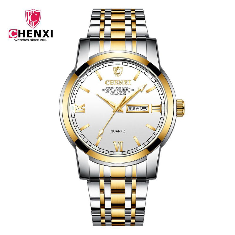 CHENXI Men Hot Fashion Casual Quartz Watch Men Top Brand Luxury Wristwatch Male Clock Date display Wristwatch relogio masculino W3542106 - Tuzzut.com Qatar Online Shopping