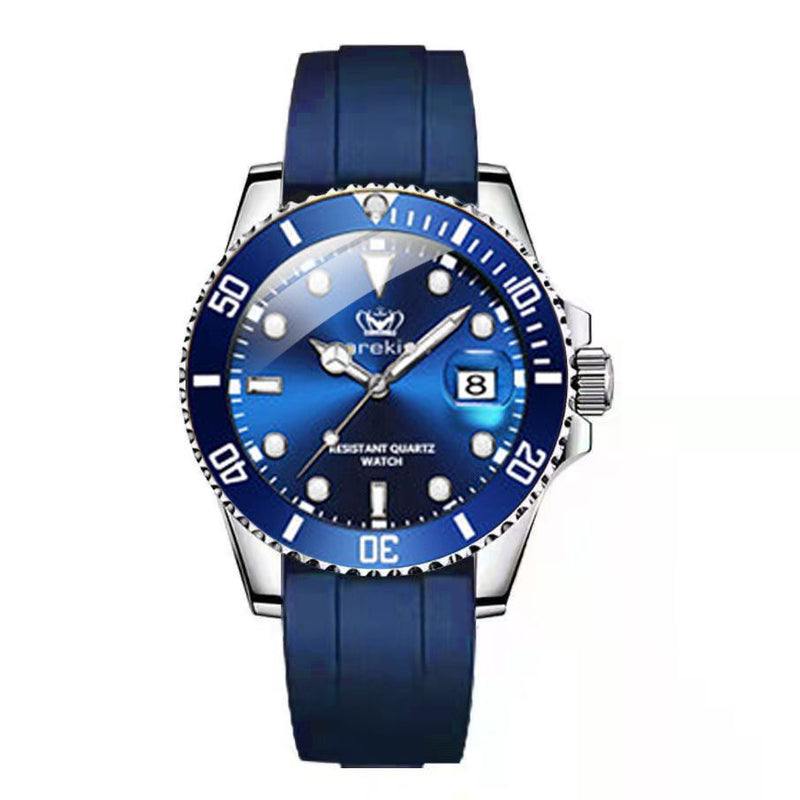 new CAREKISO men's watch Swiss luxury brand wrist watch multi-function waterproof calendar luminous silicone strap men's watch S4704363 - Tuzzut.com Qatar Online Shopping