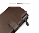 Baellerry Men PU Leather 3 Fold Long Wallet Money Purse Coin Pocket Clutch Hand Bag Card Holder - ZX-AS016-3 - Tuzzut.com Qatar Online Shopping