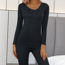 Women Thermal Underwear Winter Long Sleeve Bottoming Top Seamless Thick Double Layer Warm Lingerie Woman 2 Pcs Set Sleepwear S4287772 - Tuzzut.com Qatar Online Shopping