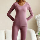Women Thermal Underwear Winter Long Sleeve Bottoming Top Seamless Thick Double Layer Warm Lingerie Woman 2 Pcs Set Sleepwear S4287772 - Tuzzut.com Qatar Online Shopping