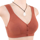 Women's Bra Front Buckle Underwear Ladies Cotton Vest Bra Sports Large Size No Steel Ring Underwear Women Bra Plus Size Lingeri X4442445 - Tuzzut.com Qatar Online Shopping
