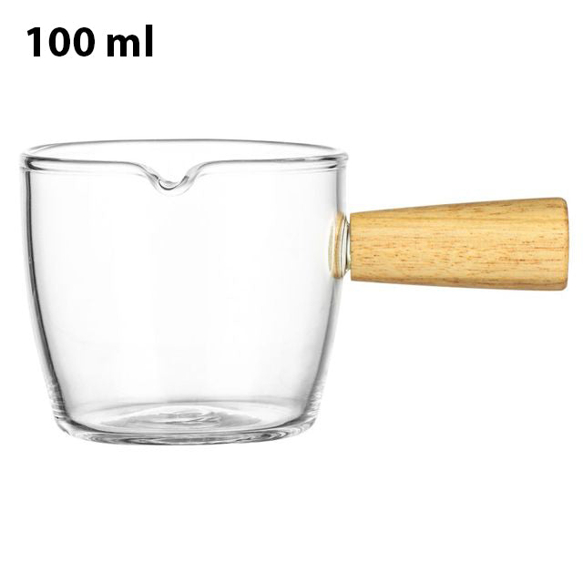 Wooden Mini Measuring Cup With Handle Coffee Cup Milk Cup Glass Cup S4588119 - Tuzzut.com Qatar Online Shopping