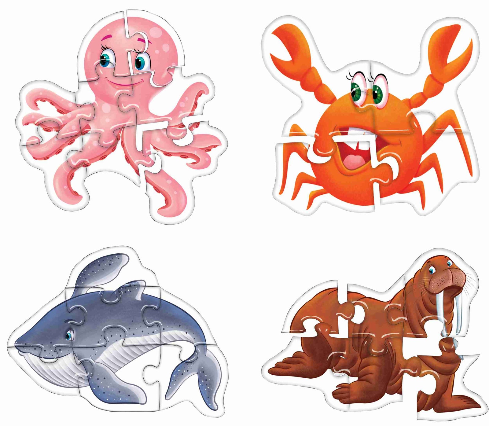Early Puzzles Step II-Water Animals Early Puzzles Step II-Water Animals