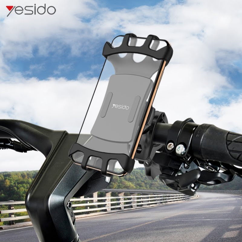 Yesido Bike Phone Holder 360° Rotatable Adjustable  - C66 - Tuzzut.com Qatar Online Shopping