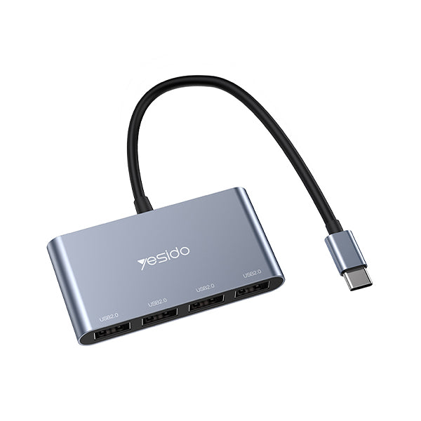 Yesido HB13 Type-C to 4 USB Hub Adapter - Tuzzut.com Qatar Online Shopping