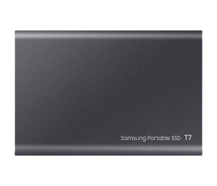 Samsung MU-PC2T0T T7 Portable External Hard Drive SSD USB 3.2 2TB - Grey - Tuzzut.com Qatar Online Shopping