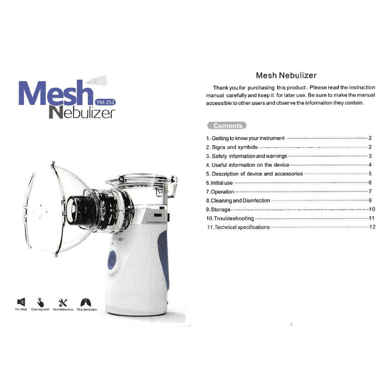 Home Ultrasonic Inhaler Portable Inhaler Mesh Nebulizer Mist Discharge Asthma Inhaler Mini Automizer Humidifier Health Care - Tuzzut.com Qatar Online Shopping