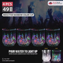 4 Pcs Inductive Rainbow Color Changing Magic Cup
