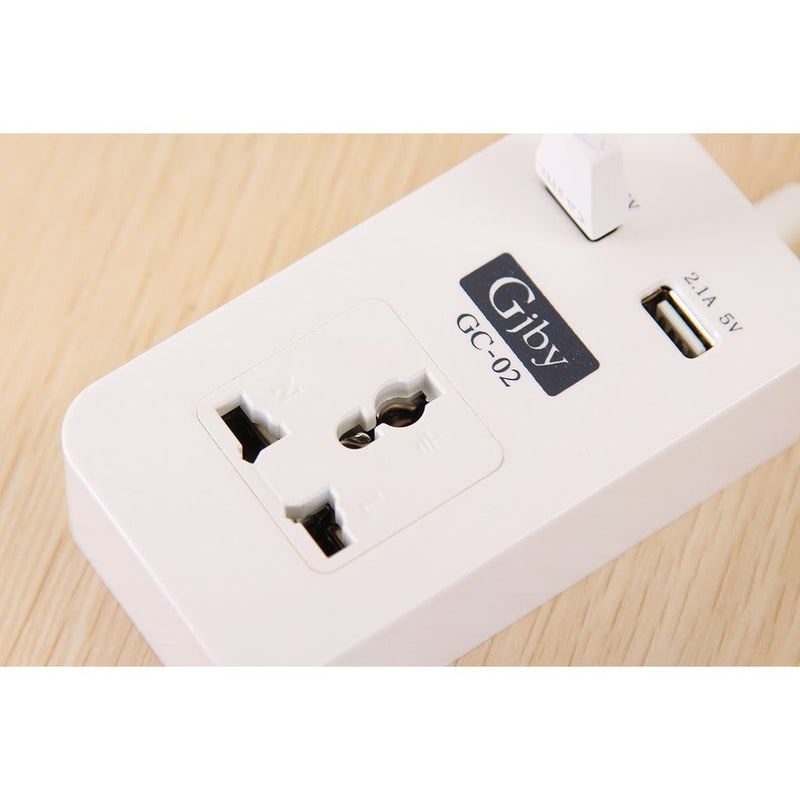 Gjby Dual USB Universal Socket GC-02 - Tuzzut.com Qatar Online Shopping