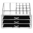 3 Drawer Acrylic Cosmetic Organizer - Tuzzut.com Qatar Online Shopping