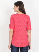 Women Red Casual Top - Tuzzut.com Qatar Online Shopping