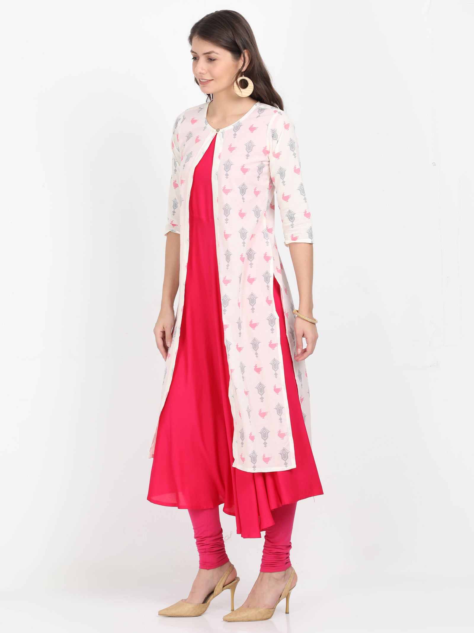 Women Long Kurta with Detachable Top Women Long Kurta with Detachable Top