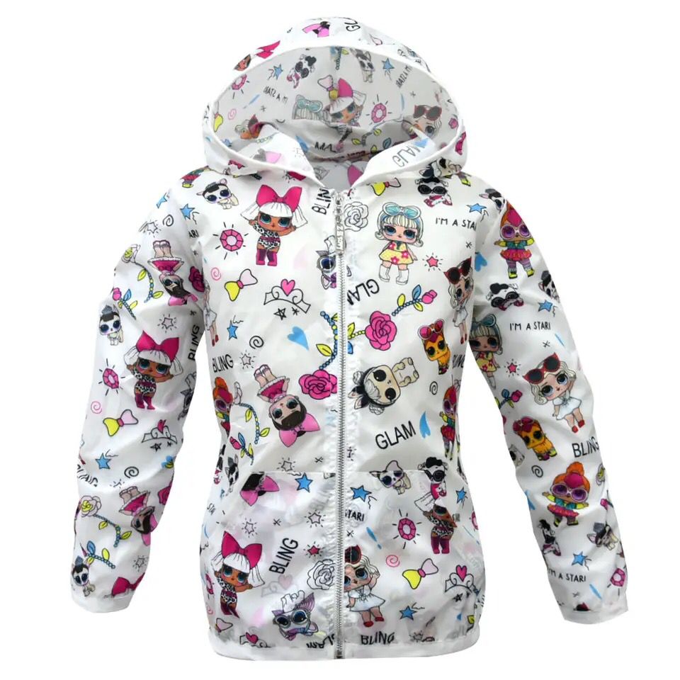 Summer Children's Hooded Sun Protection Clothing Baby Outwear Jacket Boys Girls Cartoon LOL Long Sleeved Thin Coat Zipper Out X708709 Summer Children's Hooded Sun Protection Clothing Baby Outwear Jacket Boys Girls Cartoon LOL Long Sleeved Thin Coat Zipper Out X708709