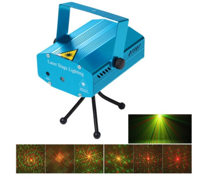 6 in 1 Portable Mini Laser Stage Light Projector for Disco Party - Tuzzut.com Qatar Online Shopping