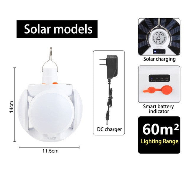 Solar Emergency Charging LED Lamp 2029 High Brightness - Tuzzut.com Qatar Online Shopping