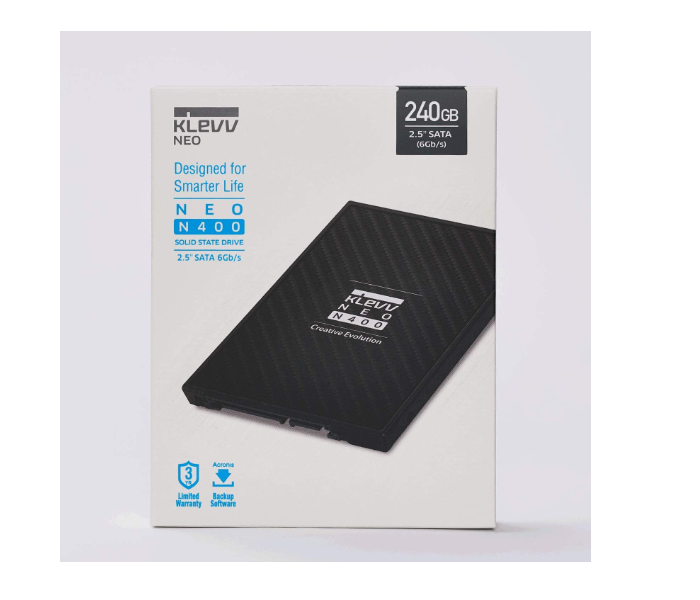 KLEVV K240GSSDS3 NEO N400 SSD 2.5 Inch SATA 3 6Gb/s 240GB NAND Up to 500MB/s Internal Solid State Drive - Tuzzut.com Qatar Online Shopping