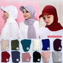 Instant Cap Hijab Scarfs Stretchable Shawl Hat - Tuzzut.com Qatar Online Shopping