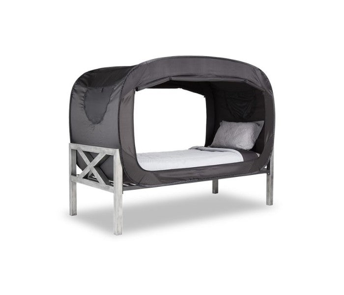 Privacy POP Single Bed Tent, With Double sided zippers - Black - Tuzzut.com Qatar Online Shopping