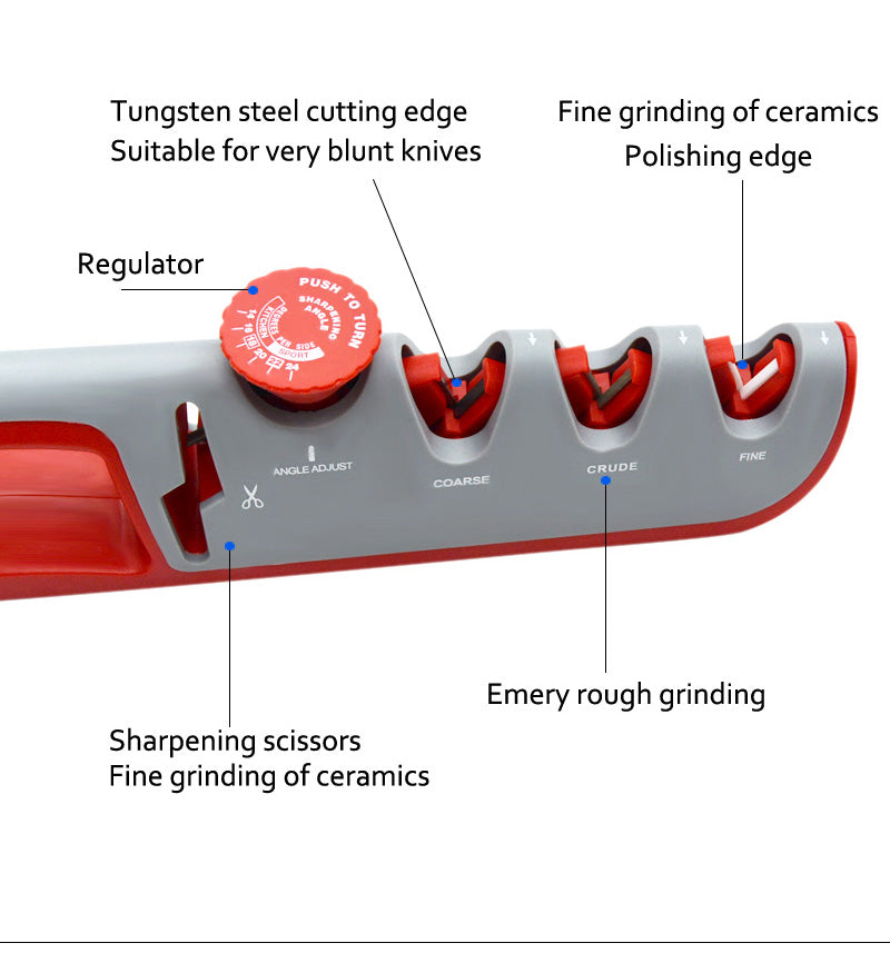 Multifunctional Adjustable Knife Sharpener ZL-2019 - Tuzzut.com Qatar Online Shopping