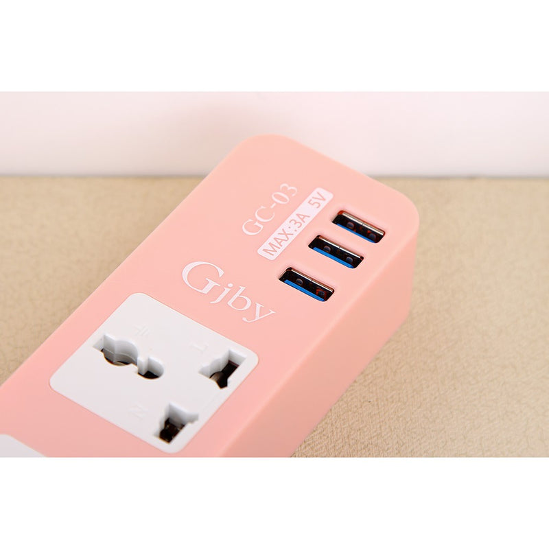 Gjby 3 USB Universal Socket GC-03 - Tuzzut.com Qatar Online Shopping