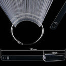 40pcs/pack Long Coffin Nail Swatch Sticks Vanish Polish Color Design Display Stick - Tuzzut.com Qatar Online Shopping