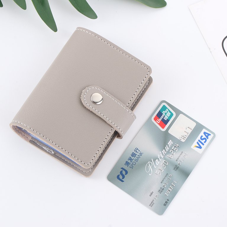 26 Card Slots PU Leather Credit Card Wallet Cards Holder Candy Color Wallet Cardholder - Tuzzut.com Qatar Online Shopping