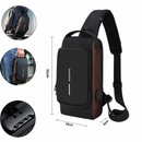 Fashion Travel Anti-Theft Shoulder Sling Crossbody Bag with USB Port - Tuzzut.com Qatar Online Shopping