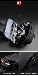 Fashion Travel Anti-Theft Shoulder Sling Crossbody Bag with USB Port - Tuzzut.com Qatar Online Shopping