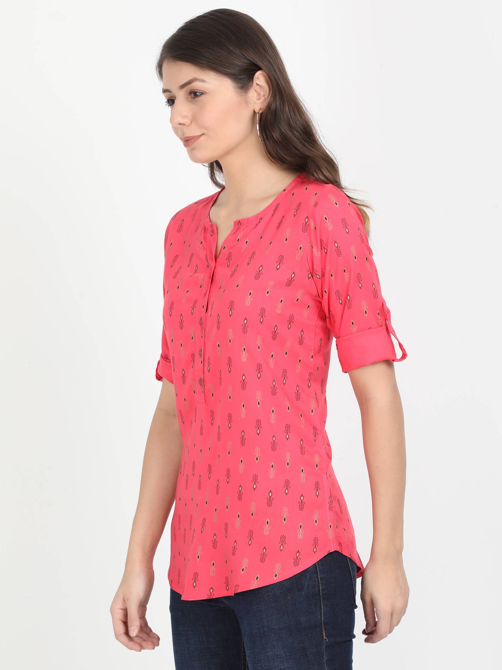 Women Red Casual Top Women Red Casual Top