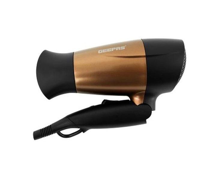 Geepas GH8642 1600 watt Mini Hair Dryer with 2 Speed Control - Gold - Tuzzut.com Qatar Online Shopping
