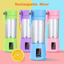 Portable Rechargeable Juice Blender with 6 Blades 380ml - HM-03 - Tuzzut.com Qatar Online Shopping
