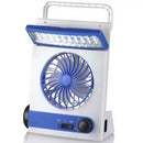 Solar Light Fan Rechargeable with Flashlight & Led light - LR 5591 - Tuzzut.com Qatar Online Shopping