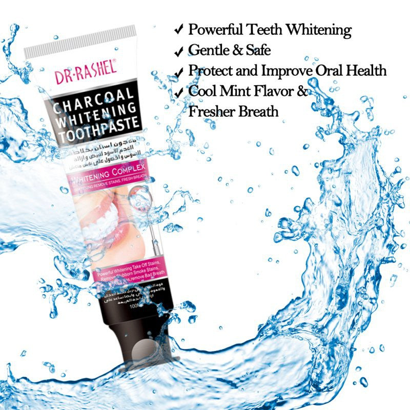 Dr.Rashel charcoal toothpaste100ml  DRL-1359 - Tuzzut.com Qatar Online Shopping