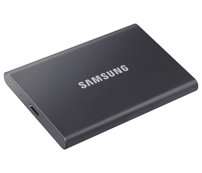Samsung MU-PC2T0T T7 Portable External Hard Drive SSD USB 3.2 2TB - Grey - Tuzzut.com Qatar Online Shopping