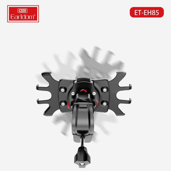Earldom ET-EH 85 - Bicycle Motorcycle Phone Holder 360° Rotatable Adjustable - Tuzzut.com Qatar Online Shopping