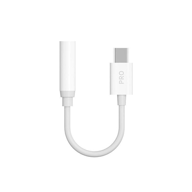 Dudao Converter Adapter from USB Type C to headphones jack 3,5 mm (female) white (L16CPro white) - Tuzzut.com Qatar Online Shopping