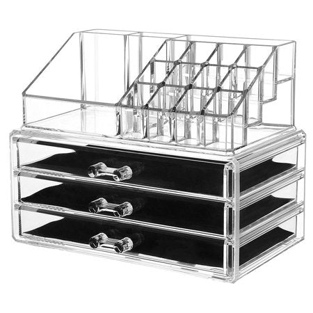 3 Drawer Acrylic Cosmetic Organizer 3 Drawer Acrylic Cosmetic Organizer