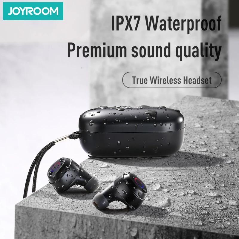 JOYROOM JR-TL1 Bluetooth 5.0 TWS Wireless Earbuds, iPX7 Waterproof with Charging Case - Tuzzut.com Qatar Online Shopping