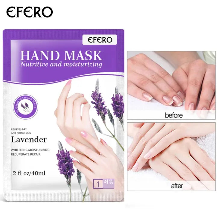 EFERO Exfoliating Lavender Hand Hyaluronic Acid Moisturizing Skin Whitening Anti-Wrinkle Hand Treatment - Tuzzut.com Qatar Online Shopping